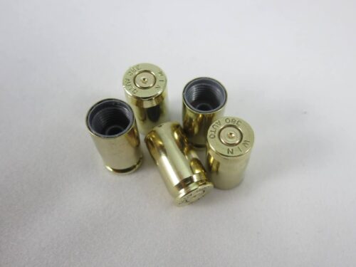 380 caliber brass case valve stem cap