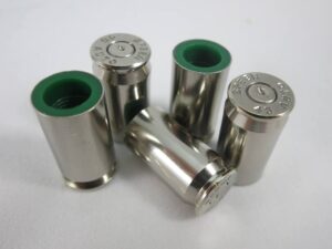 45 ACP nickel case tire valve cap