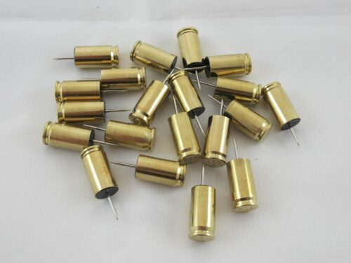 Push pins brass bullet cases thumb tacks-9mm Luger-2