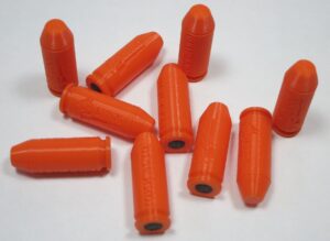 Plastic 10mm Snap Caps Orange-2
