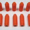 Plastic 10mm Snap Caps Orange-3