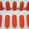 Plastic 10mm Snap Caps Orange-5