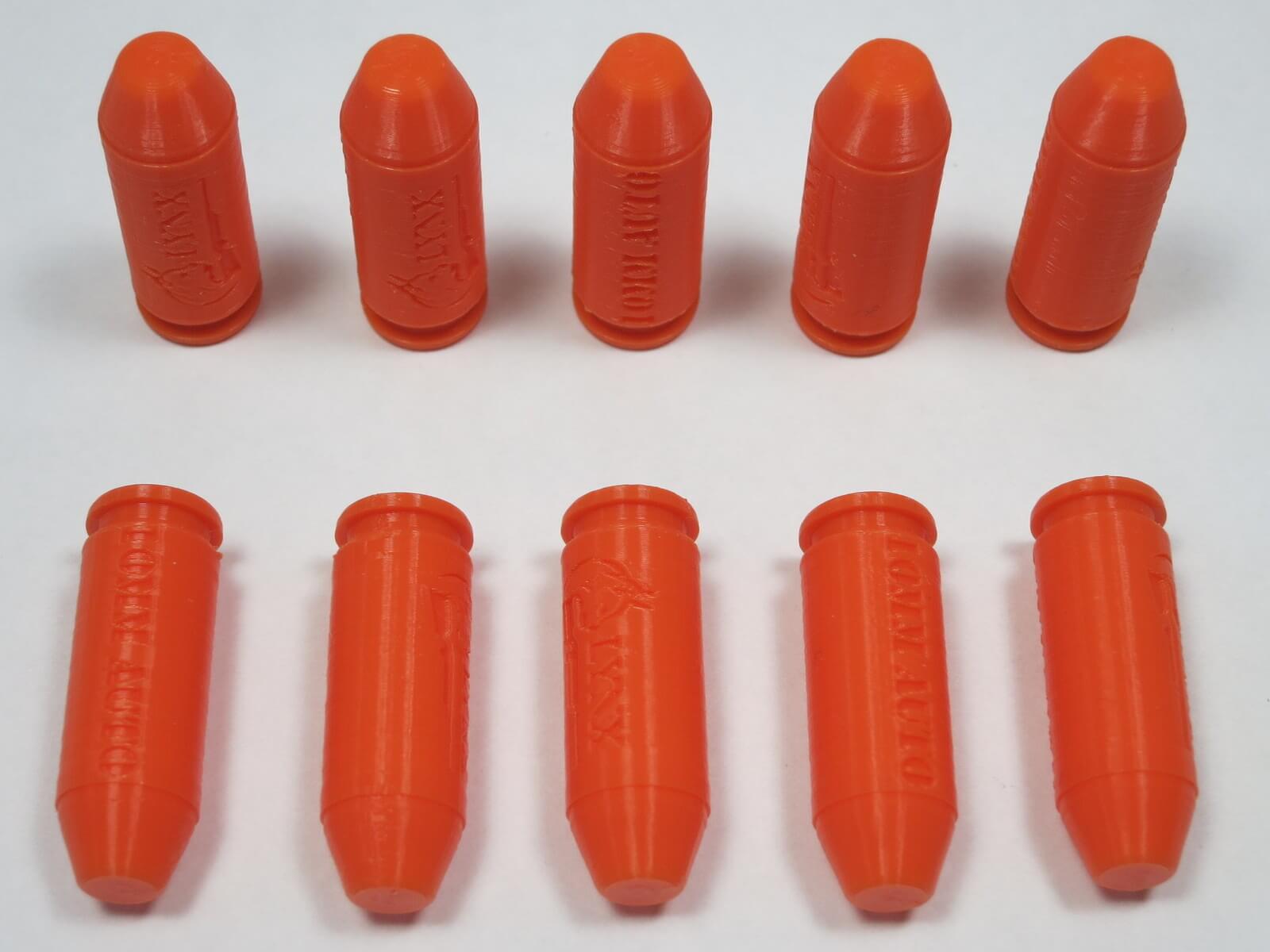 Plastic 10mm Snap Caps Orange-5