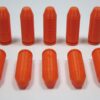 Plastic 10mm Snap Caps Orange-6