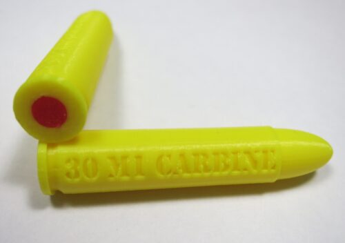Plastic 30 Carbine Snap Caps Yellow-1