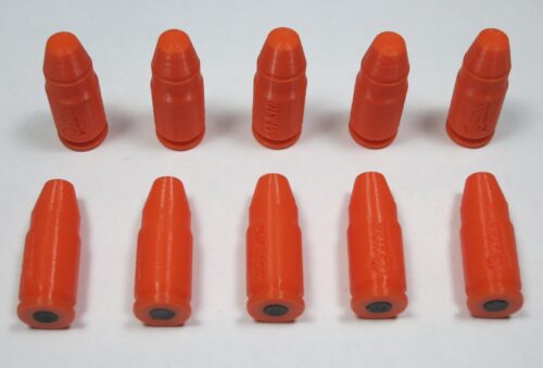 Plastic 357 SIG snap caps orange-3