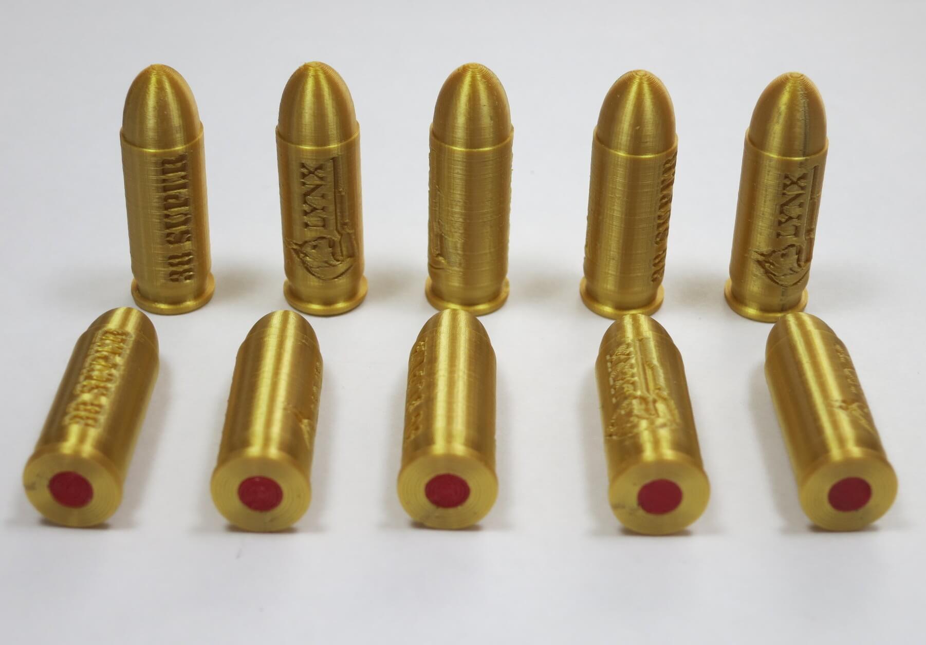 38 Super Plastic Snap Caps / Dummy Training Rounds (10 Pack) Lynxammo