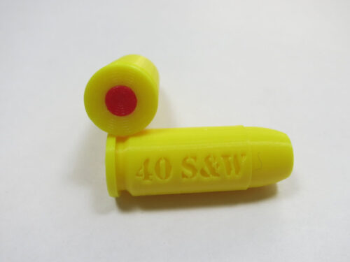 40 S&W plastic snap caps yellow-1