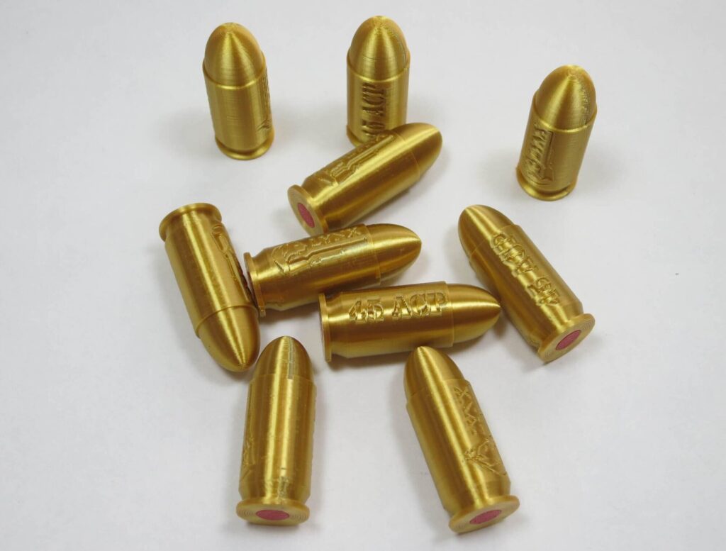 45 ACP Plastic Snap Caps / Dummy Training Rounds (10 Pack) Lynxammo