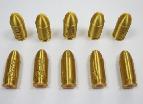 45 ACP plastic snap caps gold-3