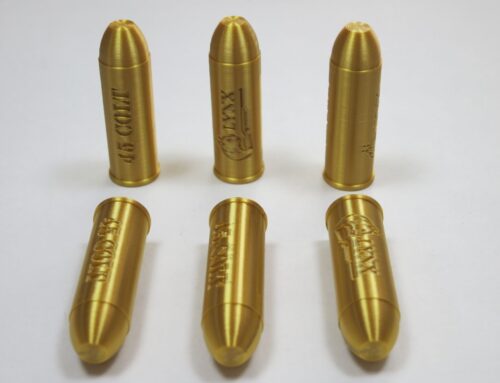 45 Colt plastic snap caps gold-5
