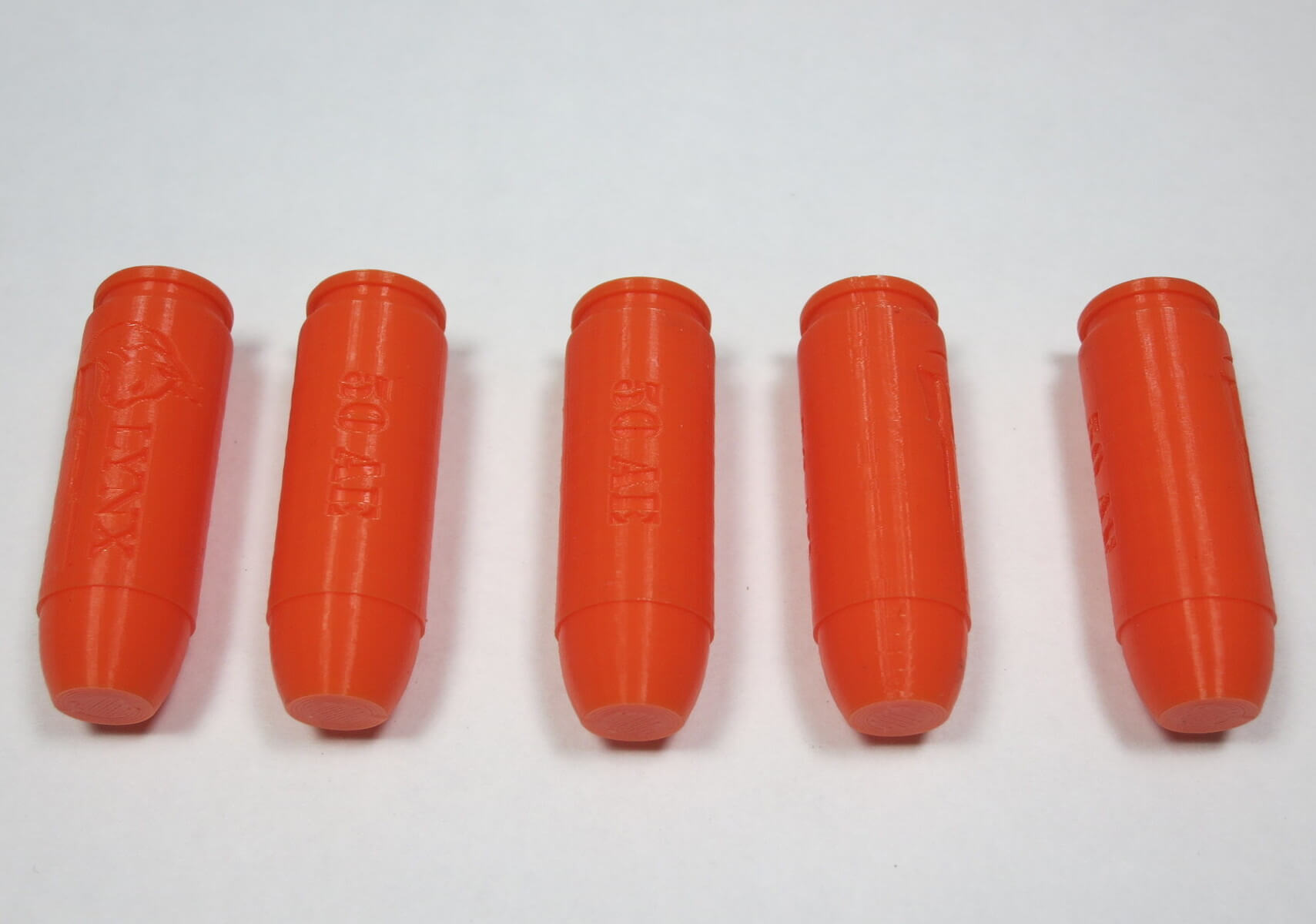 50 AE plastic snap cap orange-5
