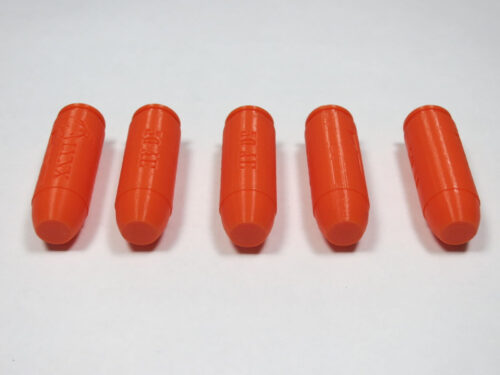 50 AE plastic snap cap orange-6