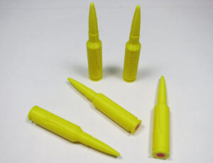 Plastic 6.5 Creedmoor Snap Caps Yellow-2