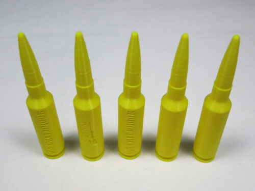 Plastic 6.5 Creedmoor Snap Caps Yellow-3