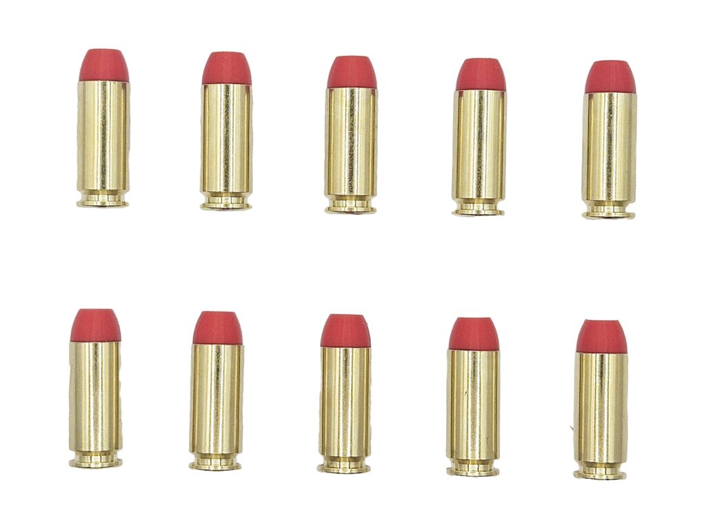 Taring Rounds 10mm AUTO Brass Snap caps / Dummy Training Rounds (10 pack) - Lynx-ammo